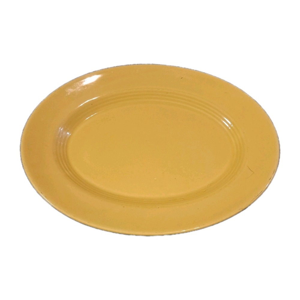 VTG Fiesta HLC USA Large 13.5" Oval Sunflower Yellow  Fiestaware Serving Platter